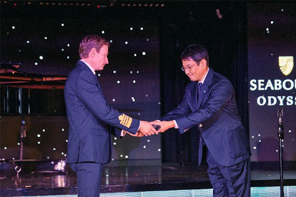 Handover Ceremony for the New Cruise Ship MITSUI OCEAN FUJI MOL Turkey